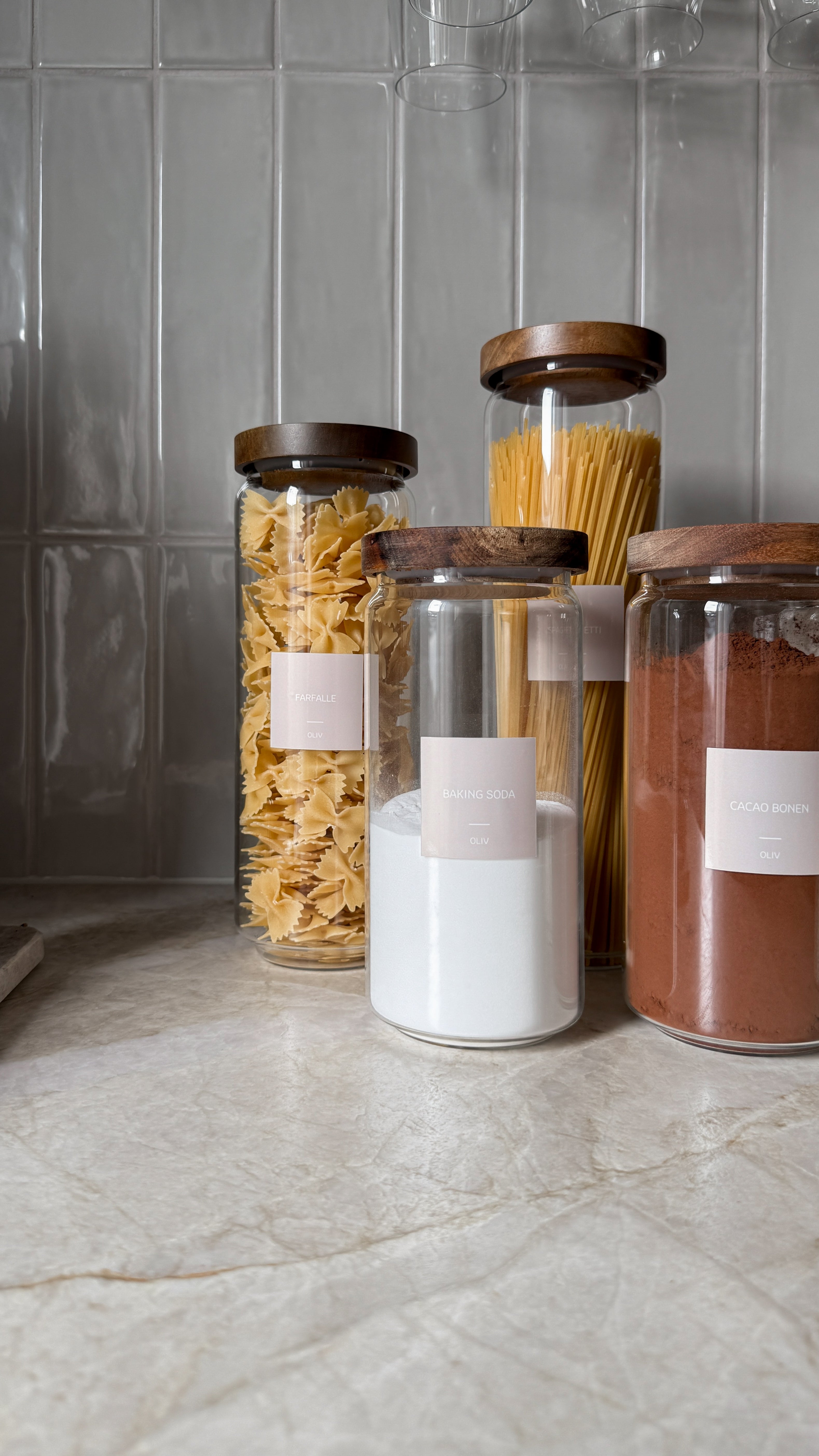 Olie, azijn & sauzen labels 24 stuks