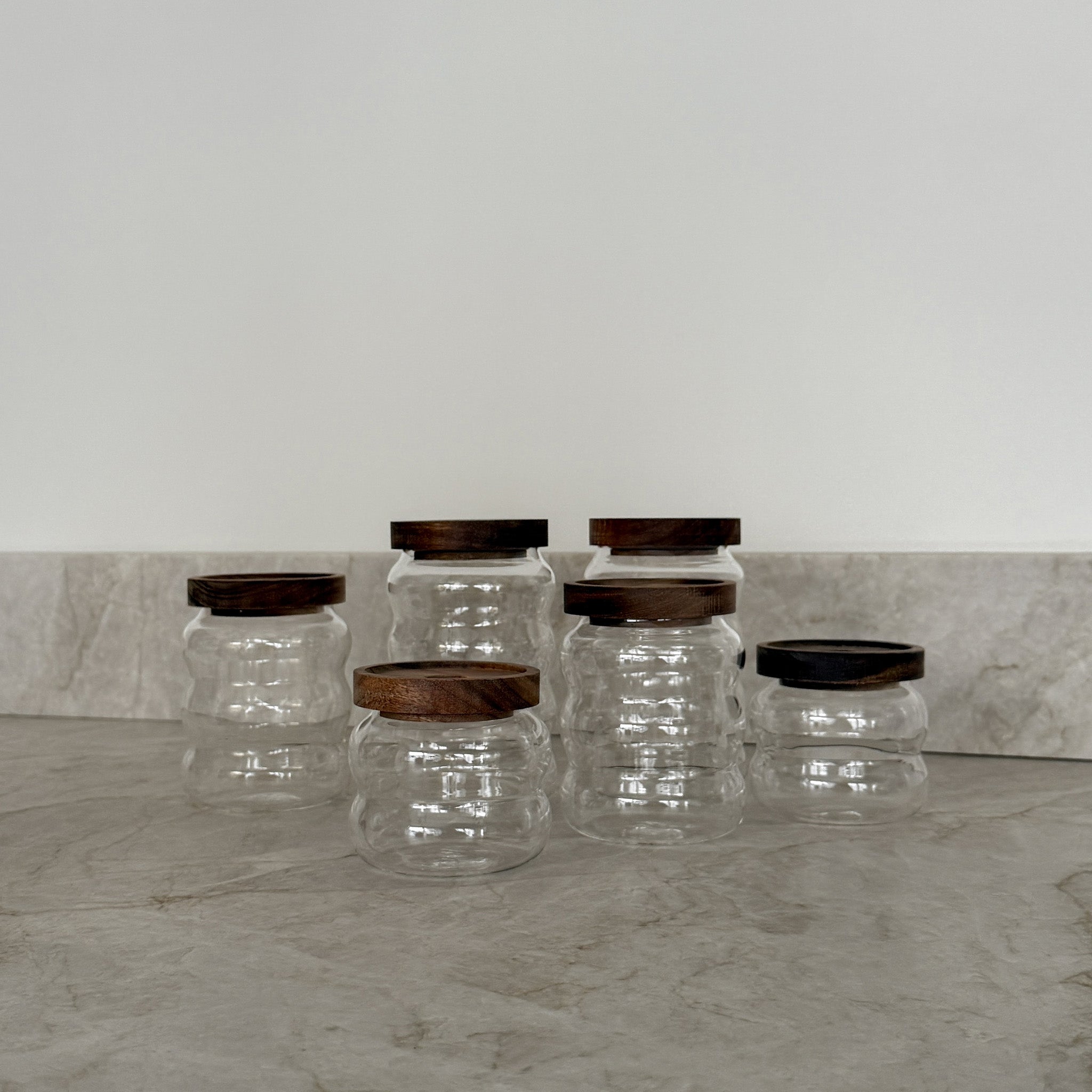 Acacia wave voorraadpotten